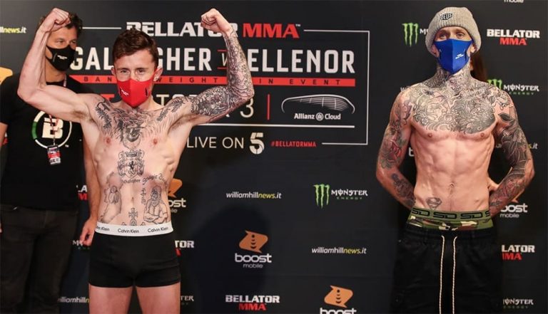 Джеймс Галлахер одержал досрочную победу на турнире Bellator в Милане