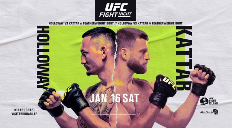 Прямая трансляция UFC on ABC 1: Холловэй vs Каттар