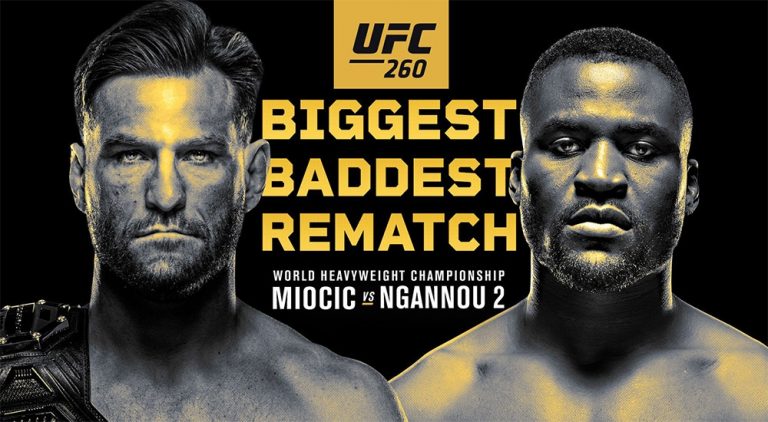 Прямая трансляция UFC 260: Миочич vs Нганну 2