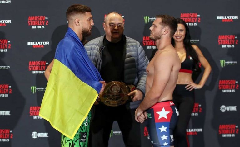 Ярослав Амосов и Логан Сторли сделали вес перед турниром Bellator 291