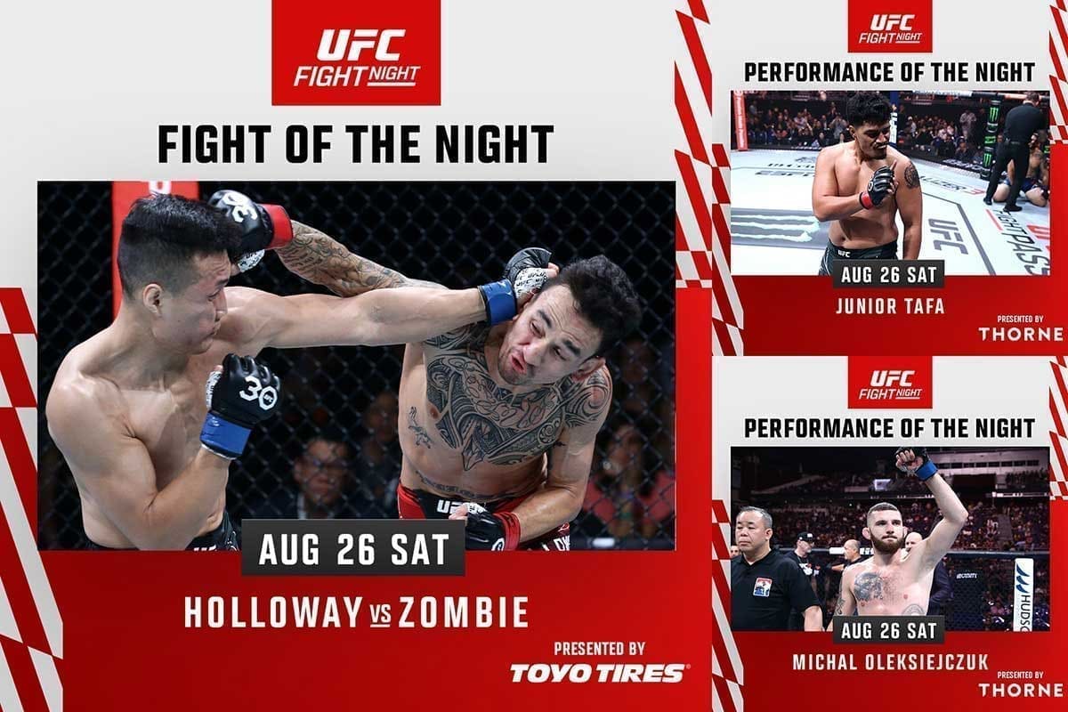 Бонусы турнира UFC Fight Night 225