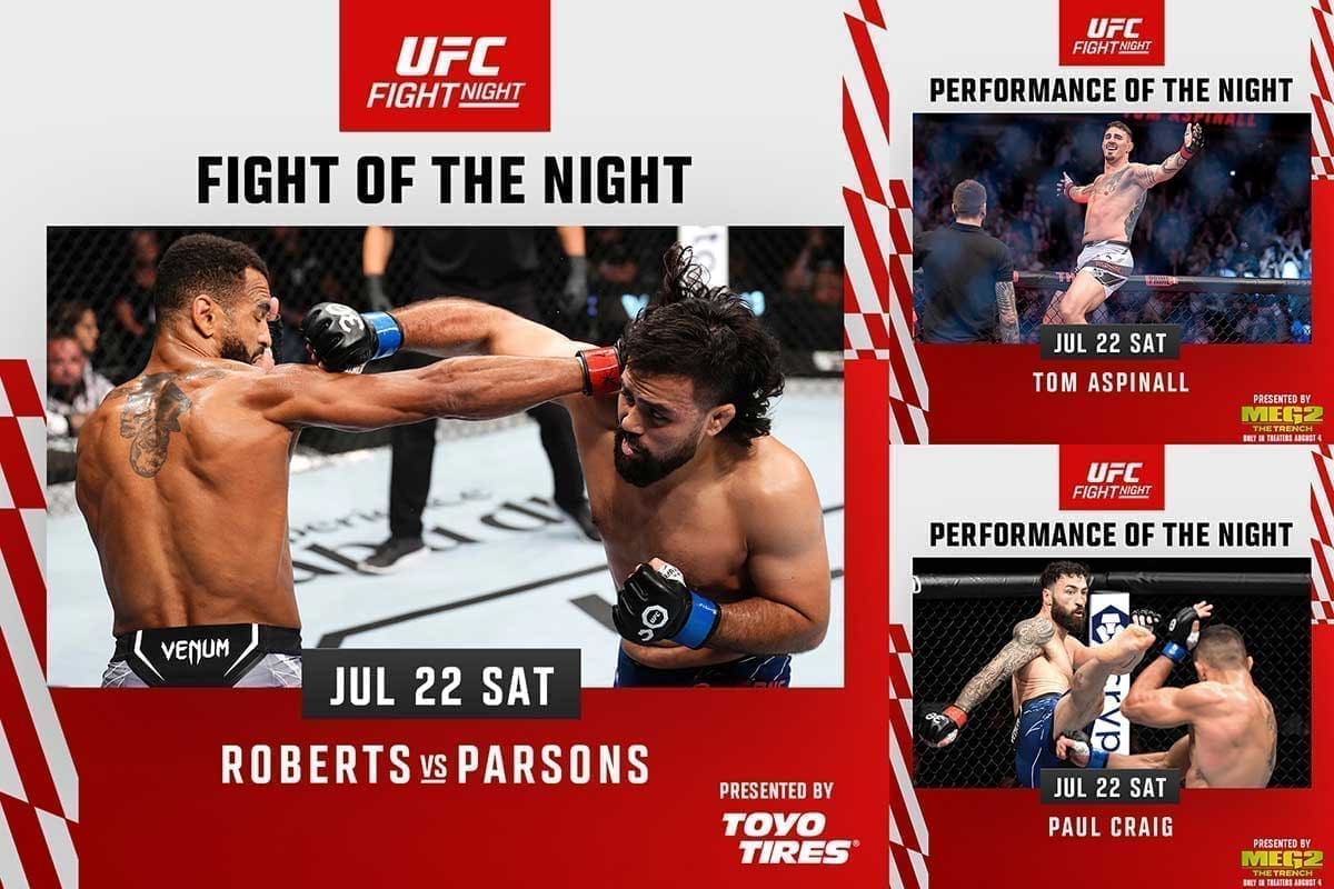 Бонусы турнира UFC Fight Night 224