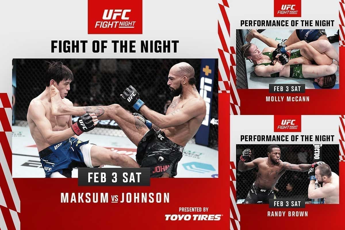 Бонусы турнира UFC Fight Night 235